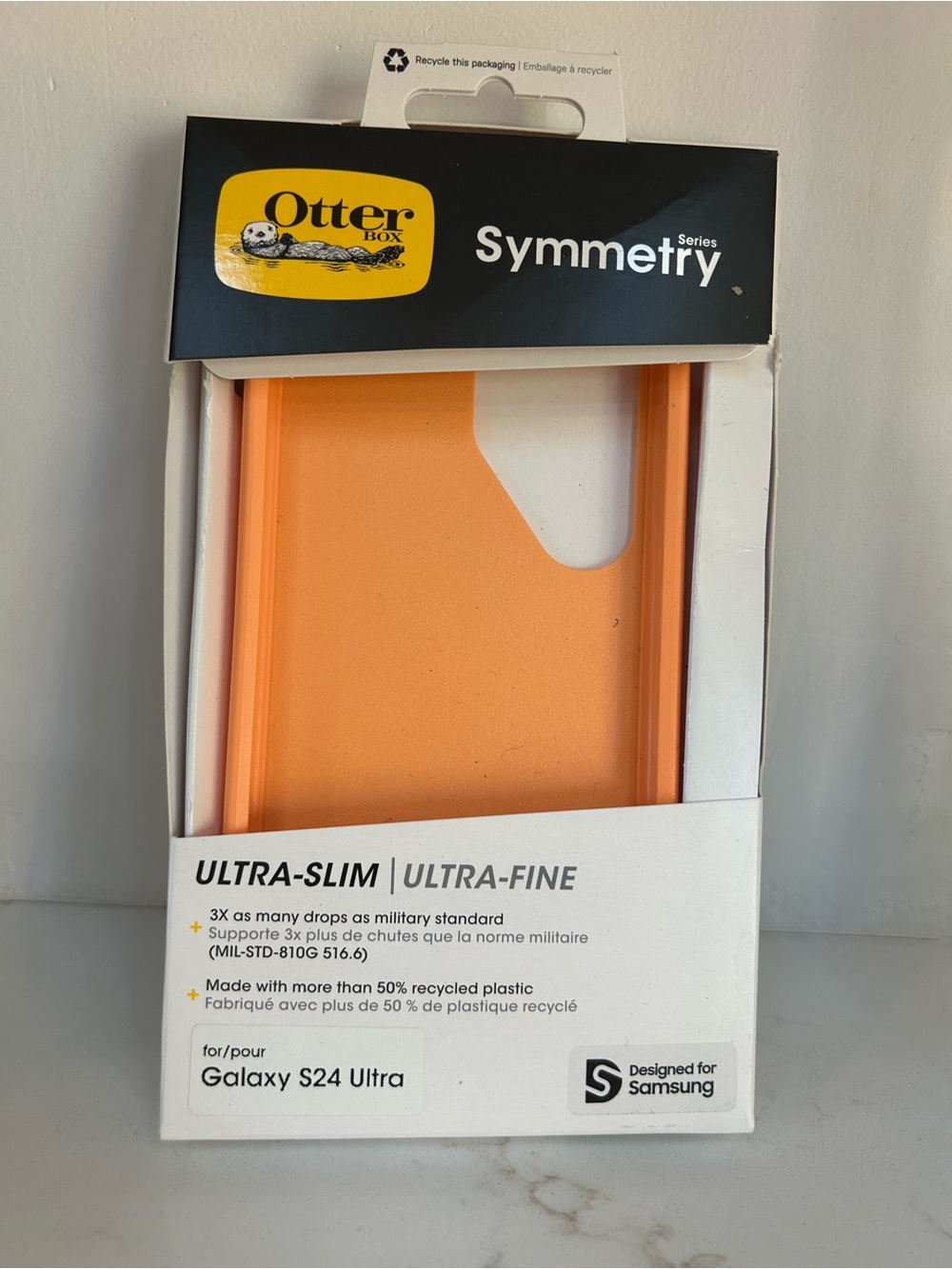OtterBox Symmetry Series Case for Galaxy S24 Ultra - Bright Orange